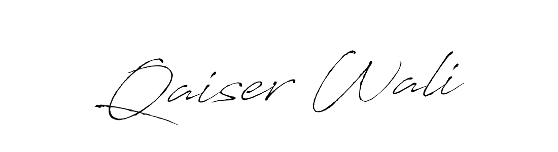 Also we have Qaiser Wali name is the best signature style. Create professional handwritten signature collection using Antro_Vectra autograph style. Qaiser Wali signature style 6 images and pictures png