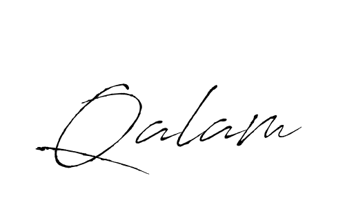 The best way (Antro_Vectra) to make a short signature is to pick only two or three words in your name. The name Qalam include a total of six letters. For converting this name. Qalam signature style 6 images and pictures png