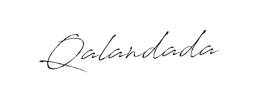 Create a beautiful signature design for name Qalandada. With this signature (Antro_Vectra) fonts, you can make a handwritten signature for free. Qalandada signature style 6 images and pictures png