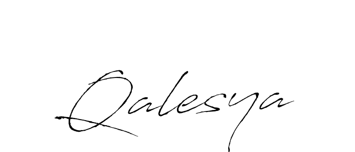if you are searching for the best signature style for your name Qalesya. so please give up your signature search. here we have designed multiple signature styles  using Antro_Vectra. Qalesya signature style 6 images and pictures png