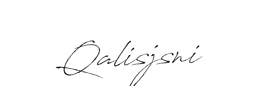 How to make Qalisjsni name signature. Use Antro_Vectra style for creating short signs online. This is the latest handwritten sign. Qalisjsni signature style 6 images and pictures png