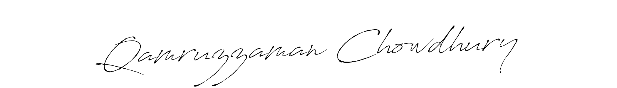 Antro_Vectra is a professional signature style that is perfect for those who want to add a touch of class to their signature. It is also a great choice for those who want to make their signature more unique. Get Qamruzzaman Chowdhury name to fancy signature for free. Qamruzzaman Chowdhury signature style 6 images and pictures png