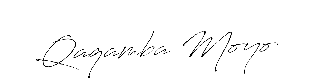 Make a beautiful signature design for name Qaqamba Moyo. With this signature (Antro_Vectra) style, you can create a handwritten signature for free. Qaqamba Moyo signature style 6 images and pictures png