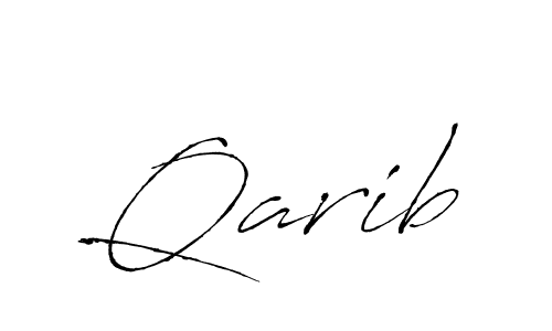 Antro_Vectra is a professional signature style that is perfect for those who want to add a touch of class to their signature. It is also a great choice for those who want to make their signature more unique. Get Qarib name to fancy signature for free. Qarib signature style 6 images and pictures png