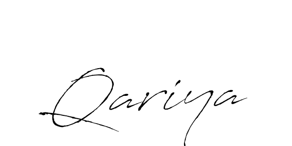 Qariya stylish signature style. Best Handwritten Sign (Antro_Vectra) for my name. Handwritten Signature Collection Ideas for my name Qariya. Qariya signature style 6 images and pictures png