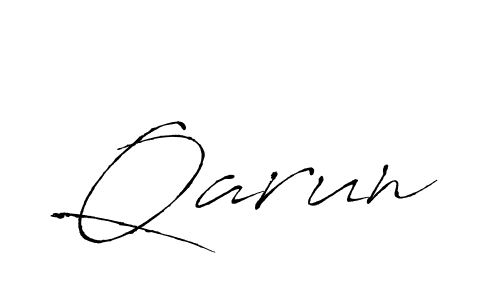 Also we have Qarun name is the best signature style. Create professional handwritten signature collection using Antro_Vectra autograph style. Qarun signature style 6 images and pictures png