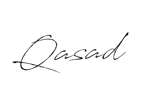 How to make Qasad name signature. Use Antro_Vectra style for creating short signs online. This is the latest handwritten sign. Qasad signature style 6 images and pictures png