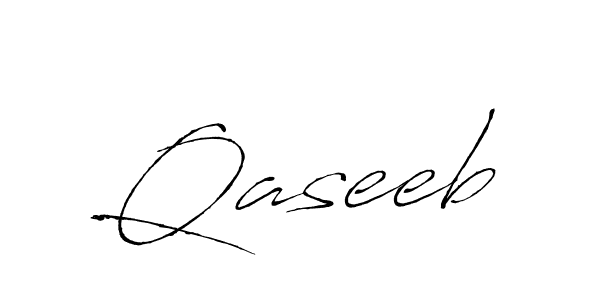 Qaseeb stylish signature style. Best Handwritten Sign (Antro_Vectra) for my name. Handwritten Signature Collection Ideas for my name Qaseeb. Qaseeb signature style 6 images and pictures png