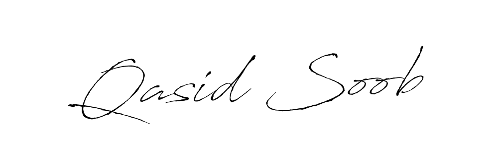 Create a beautiful signature design for name Qasid Soob. With this signature (Antro_Vectra) fonts, you can make a handwritten signature for free. Qasid Soob signature style 6 images and pictures png