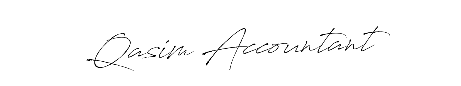 This is the best signature style for the Qasim Accountant name. Also you like these signature font (Antro_Vectra). Mix name signature. Qasim Accountant signature style 6 images and pictures png