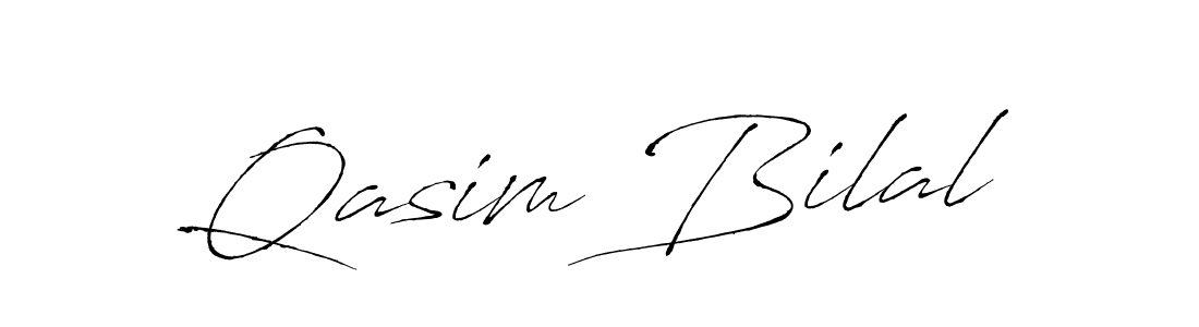 Use a signature maker to create a handwritten signature online. With this signature software, you can design (Antro_Vectra) your own signature for name Qasim Bilal. Qasim Bilal signature style 6 images and pictures png