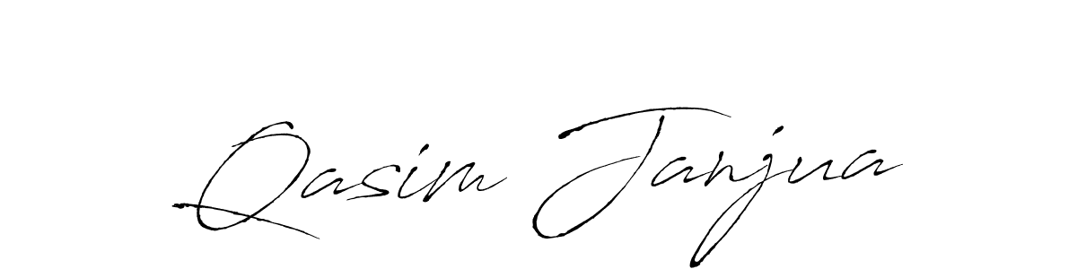 You should practise on your own different ways (Antro_Vectra) to write your name (Qasim Janjua) in signature. don't let someone else do it for you. Qasim Janjua signature style 6 images and pictures png