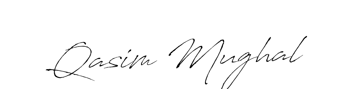 Create a beautiful signature design for name Qasim Mughal. With this signature (Antro_Vectra) fonts, you can make a handwritten signature for free. Qasim Mughal signature style 6 images and pictures png