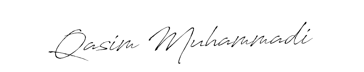 Design your own signature with our free online signature maker. With this signature software, you can create a handwritten (Antro_Vectra) signature for name Qasim Muhammadi. Qasim Muhammadi signature style 6 images and pictures png