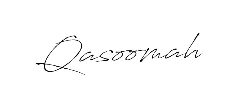 The best way (Antro_Vectra) to make a short signature is to pick only two or three words in your name. The name Qasoomah include a total of six letters. For converting this name. Qasoomah signature style 6 images and pictures png
