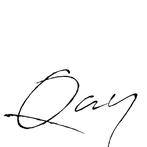 Make a beautiful signature design for name Qay. With this signature (Antro_Vectra) style, you can create a handwritten signature for free. Qay signature style 6 images and pictures png