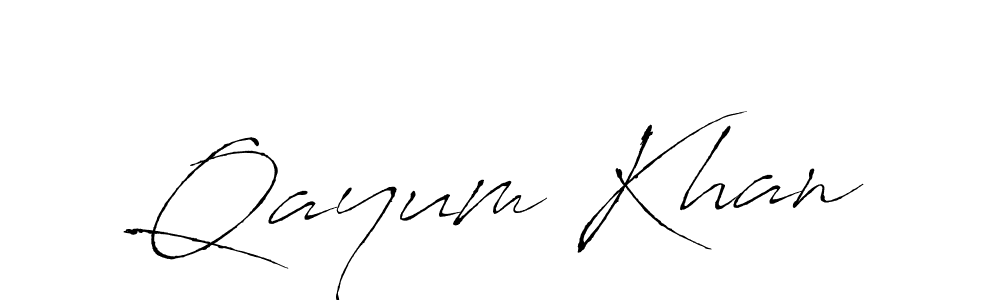 You should practise on your own different ways (Antro_Vectra) to write your name (Qayum Khan) in signature. don't let someone else do it for you. Qayum Khan signature style 6 images and pictures png