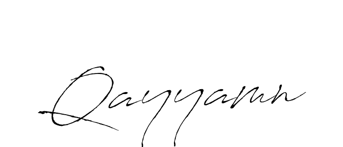 Design your own signature with our free online signature maker. With this signature software, you can create a handwritten (Antro_Vectra) signature for name Qayyamn. Qayyamn signature style 6 images and pictures png