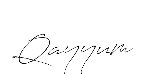 Design your own signature with our free online signature maker. With this signature software, you can create a handwritten (Antro_Vectra) signature for name Qayyum. Qayyum signature style 6 images and pictures png