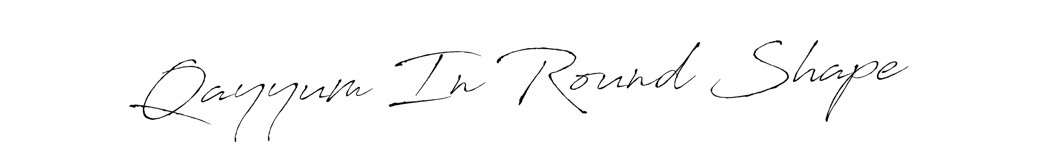 Also You can easily find your signature by using the search form. We will create Qayyum In Round Shape name handwritten signature images for you free of cost using Antro_Vectra sign style. Qayyum In Round Shape signature style 6 images and pictures png