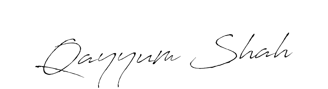 Also we have Qayyum Shah name is the best signature style. Create professional handwritten signature collection using Antro_Vectra autograph style. Qayyum Shah signature style 6 images and pictures png