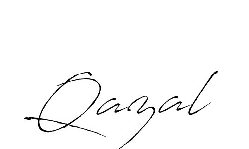 Make a beautiful signature design for name Qazal. Use this online signature maker to create a handwritten signature for free. Qazal signature style 6 images and pictures png