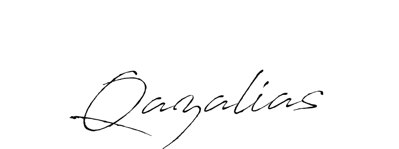 Design your own signature with our free online signature maker. With this signature software, you can create a handwritten (Antro_Vectra) signature for name Qazalias. Qazalias signature style 6 images and pictures png