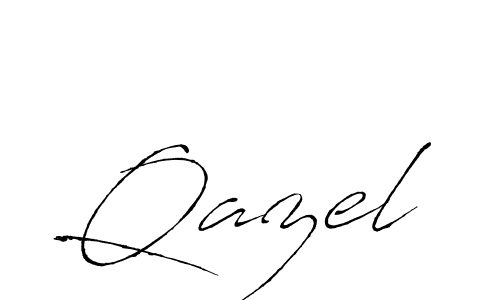 Use a signature maker to create a handwritten signature online. With this signature software, you can design (Antro_Vectra) your own signature for name Qazel. Qazel signature style 6 images and pictures png