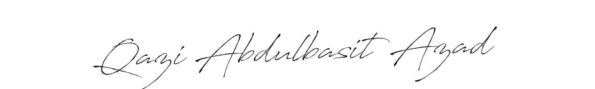 Qazi Abdulbasit Azad stylish signature style. Best Handwritten Sign (Antro_Vectra) for my name. Handwritten Signature Collection Ideas for my name Qazi Abdulbasit Azad. Qazi Abdulbasit Azad signature style 6 images and pictures png