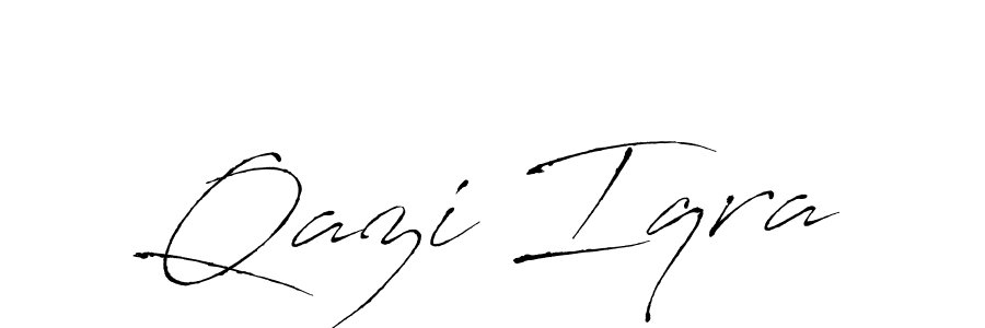 Also You can easily find your signature by using the search form. We will create Qazi Iqra name handwritten signature images for you free of cost using Antro_Vectra sign style. Qazi Iqra signature style 6 images and pictures png