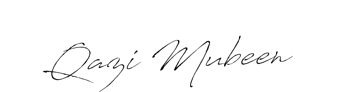 Also we have Qazi Mubeen name is the best signature style. Create professional handwritten signature collection using Antro_Vectra autograph style. Qazi Mubeen signature style 6 images and pictures png