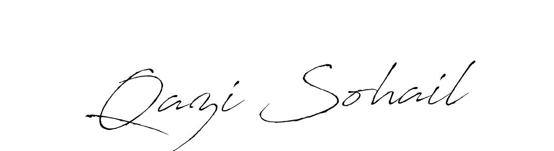 Also we have Qazi Sohail name is the best signature style. Create professional handwritten signature collection using Antro_Vectra autograph style. Qazi Sohail signature style 6 images and pictures png