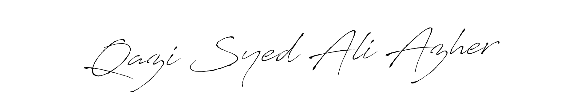 Once you've used our free online signature maker to create your best signature Antro_Vectra style, it's time to enjoy all of the benefits that Qazi Syed Ali Azher name signing documents. Qazi Syed Ali Azher signature style 6 images and pictures png