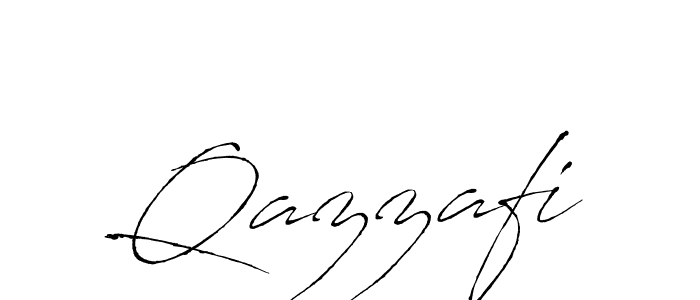 Make a beautiful signature design for name Qazzafi. With this signature (Antro_Vectra) style, you can create a handwritten signature for free. Qazzafi signature style 6 images and pictures png