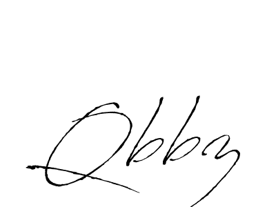Make a beautiful signature design for name Qbbz. With this signature (Antro_Vectra) style, you can create a handwritten signature for free. Qbbz signature style 6 images and pictures png
