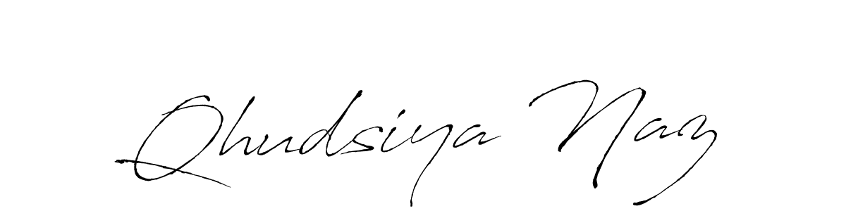 See photos of Qhudsiya Naz official signature by Spectra . Check more albums & portfolios. Read reviews & check more about Antro_Vectra font. Qhudsiya Naz signature style 6 images and pictures png