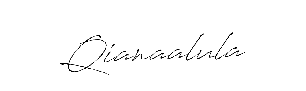 Make a beautiful signature design for name Qianaalula. With this signature (Antro_Vectra) style, you can create a handwritten signature for free. Qianaalula signature style 6 images and pictures png