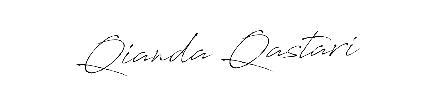 Qianda Qastari stylish signature style. Best Handwritten Sign (Antro_Vectra) for my name. Handwritten Signature Collection Ideas for my name Qianda Qastari. Qianda Qastari signature style 6 images and pictures png