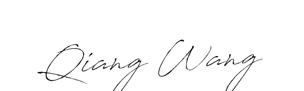 The best way (Antro_Vectra) to make a short signature is to pick only two or three words in your name. The name Qiang Wang include a total of six letters. For converting this name. Qiang Wang signature style 6 images and pictures png