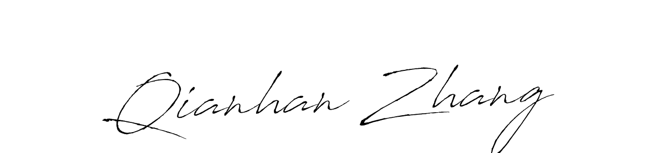 Design your own signature with our free online signature maker. With this signature software, you can create a handwritten (Antro_Vectra) signature for name Qianhan Zhang. Qianhan Zhang signature style 6 images and pictures png