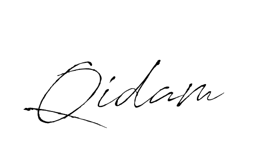 Make a beautiful signature design for name Qidam. With this signature (Antro_Vectra) style, you can create a handwritten signature for free. Qidam signature style 6 images and pictures png