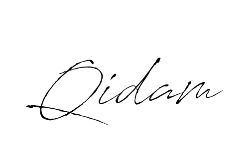 Make a beautiful signature design for name Qidam. With this signature (Antro_Vectra) style, you can create a handwritten signature for free. Qidam signature style 6 images and pictures png