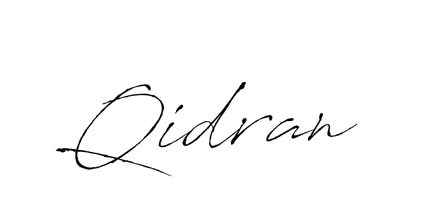 How to make Qidran signature? Antro_Vectra is a professional autograph style. Create handwritten signature for Qidran name. Qidran signature style 6 images and pictures png