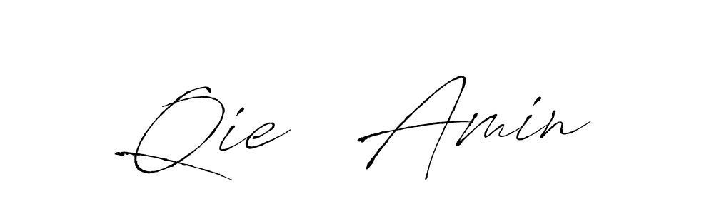 Similarly Antro_Vectra is the best handwritten signature design. Signature creator online .You can use it as an online autograph creator for name Qie   Amin. Qie   Amin signature style 6 images and pictures png