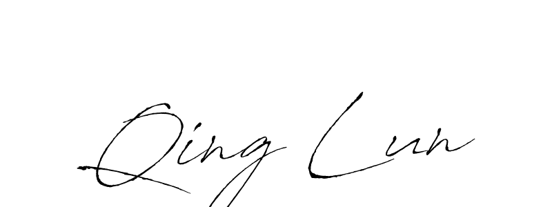The best way (Antro_Vectra) to make a short signature is to pick only two or three words in your name. The name Qing Lun include a total of six letters. For converting this name. Qing Lun signature style 6 images and pictures png