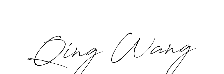Best and Professional Signature Style for Qing Wang. Antro_Vectra Best Signature Style Collection. Qing Wang signature style 6 images and pictures png