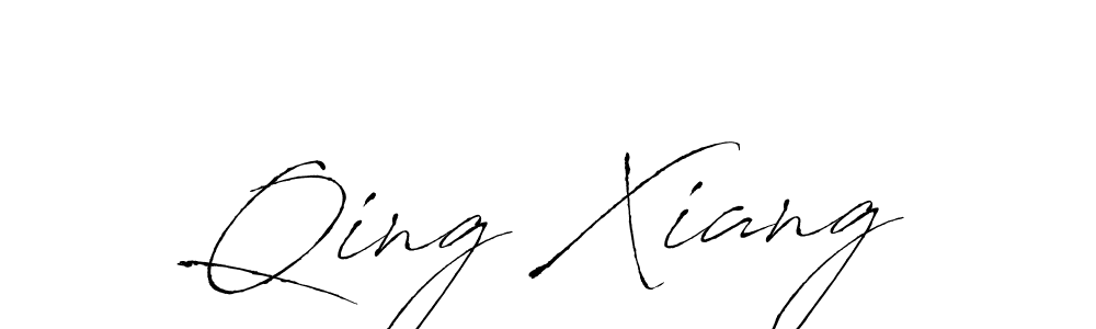 Design your own signature with our free online signature maker. With this signature software, you can create a handwritten (Antro_Vectra) signature for name Qing Xiang. Qing Xiang signature style 6 images and pictures png