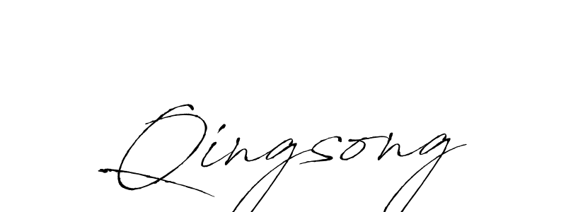 Make a beautiful signature design for name Qingsong. Use this online signature maker to create a handwritten signature for free. Qingsong signature style 6 images and pictures png