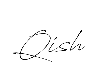 You should practise on your own different ways (Antro_Vectra) to write your name (Qish) in signature. don't let someone else do it for you. Qish signature style 6 images and pictures png