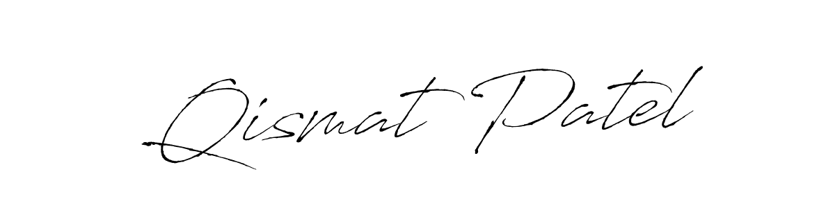 Make a beautiful signature design for name Qismat Patel. With this signature (Antro_Vectra) style, you can create a handwritten signature for free. Qismat Patel signature style 6 images and pictures png